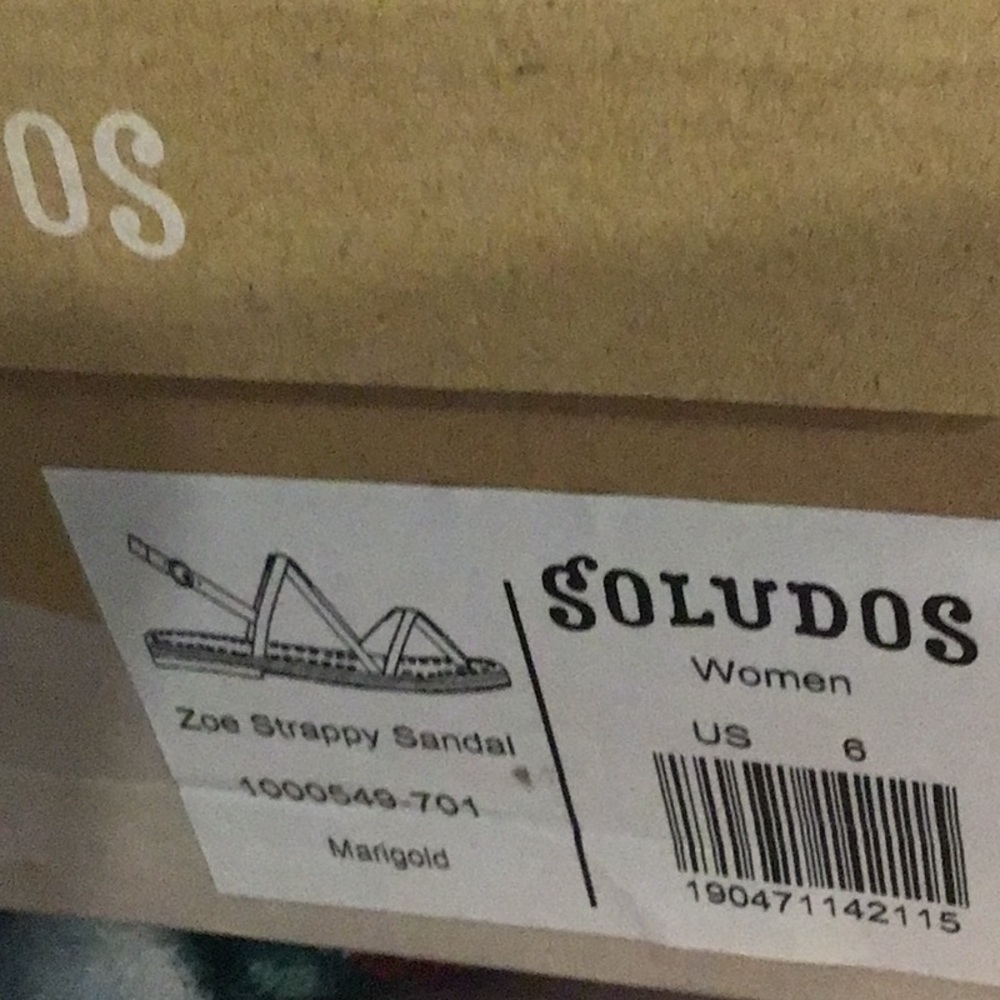 Soludos | Zoe Strappy Sandal Marigold Various Sizes Available Boho Beach - Picture 8 of 8